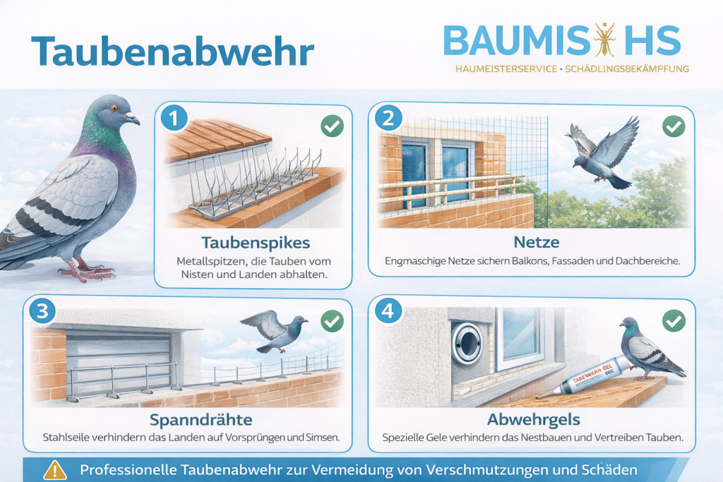 Infografik Taubenabwehr