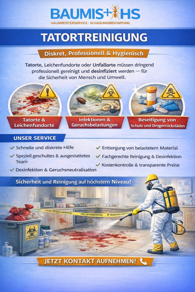 Infografik Tatortreinigung